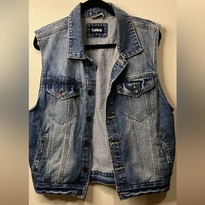 Men’s size L carbon denim Jean vest